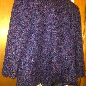 Worthington purple boucle’ style jacket size 10